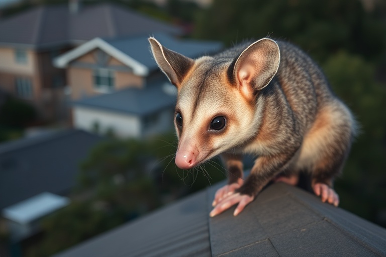 Possum in Regent residential area